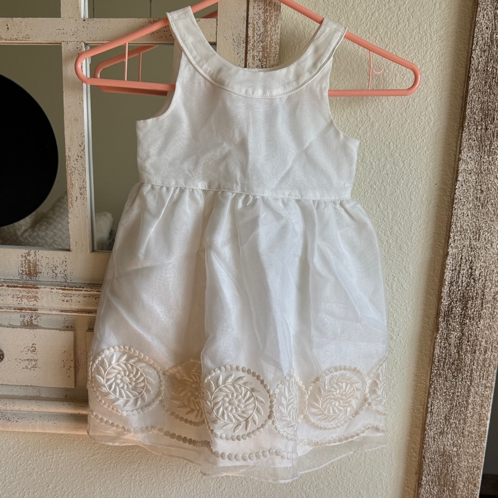 Janie and Jack White Floral Kids Dress